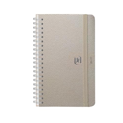 Agenda Scolaire Oxford Nude 2025-2026 : 1 Jour par Page, 12x18cm, Design Élégant et Fonctionnel
