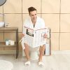 Relaxdays Porte-Papier Toilette en Bois de Noyer - Montage Mural ou sur Pieds - Rangement pour Rouleaux de Rechange - Style Naturel