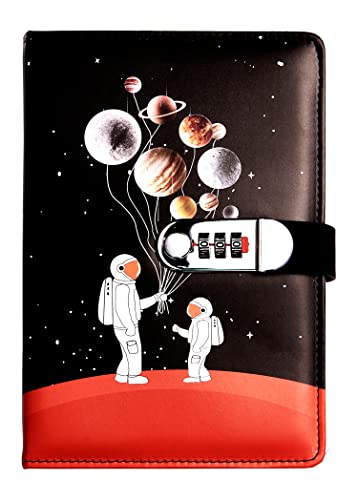Carnet Journal Intime A5 en Cuir PU avec Serrure à Combinaison - Idéal pour Étudiants et Cadeau Anniversaire