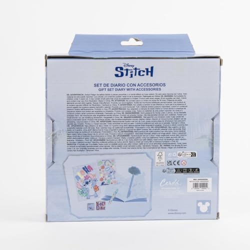 Set de Journal Intime Stitch : Journal Secret, Stylo Fuzzy et Accessoires Créatifs pour Enfants