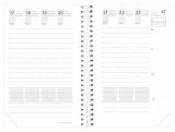 Agenda Quo Vadis Time & Life Pocket 2026 Rouge - Semainier Planning 13 mois, 10x15 cm, Papier Clairefontaine