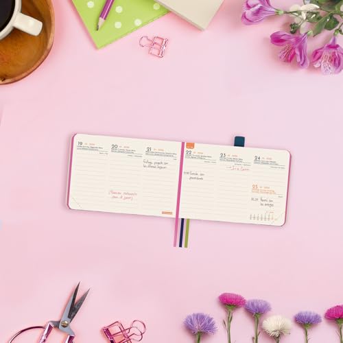 Agenda Impossible 2026 - Format Mini, Vue Hebdomadaire Verticale, Couverture Rigide Minimaliste