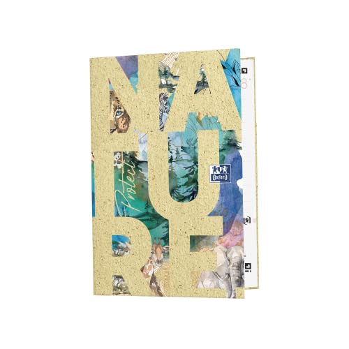 Agenda Scolaire Oxford Editions Green 12x18cm - 1 Jour par Page, 352 Pages, Septembre 2022-2023, Thème Nature Éco-Responsable