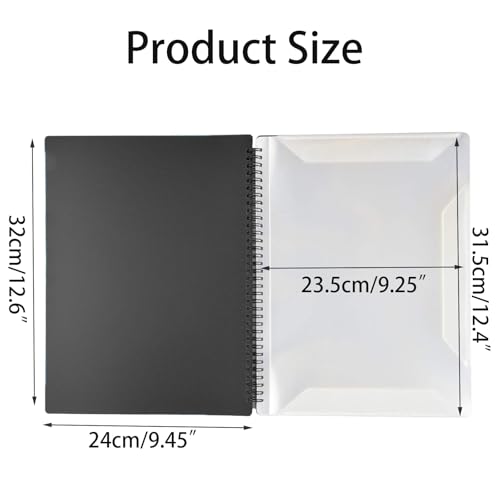 Classeur de partitions A4 étanche iGolife, 60 pochettes, idéal pour musiciens et étudiants