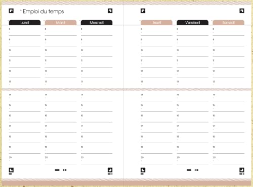 Agenda Scolaire Oxford Editions Green 12x18cm - 1 Jour par Page, 352 Pages, Septembre 2022-2023, Thème Nature Éco-Responsable