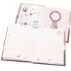 Miss Melody 13889 : Journal Intime Rose avec Cadenas Cœur, Motif Cheval Doré et Autocollants - Le Journal Secret des Jeunes Filles