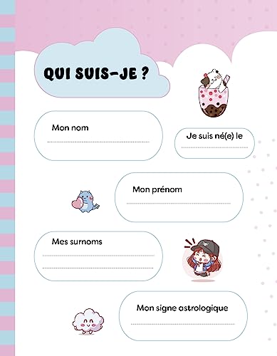 Mon Journal Intime Kawaii : Secrets, Dessins et DIY pour Enfants (6-12 ans)