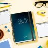 Agenda Scolaire 2025-2026 A5 Jour Page Bilingue (Espagnol/Anglais) - Dohe PRIME Boreal