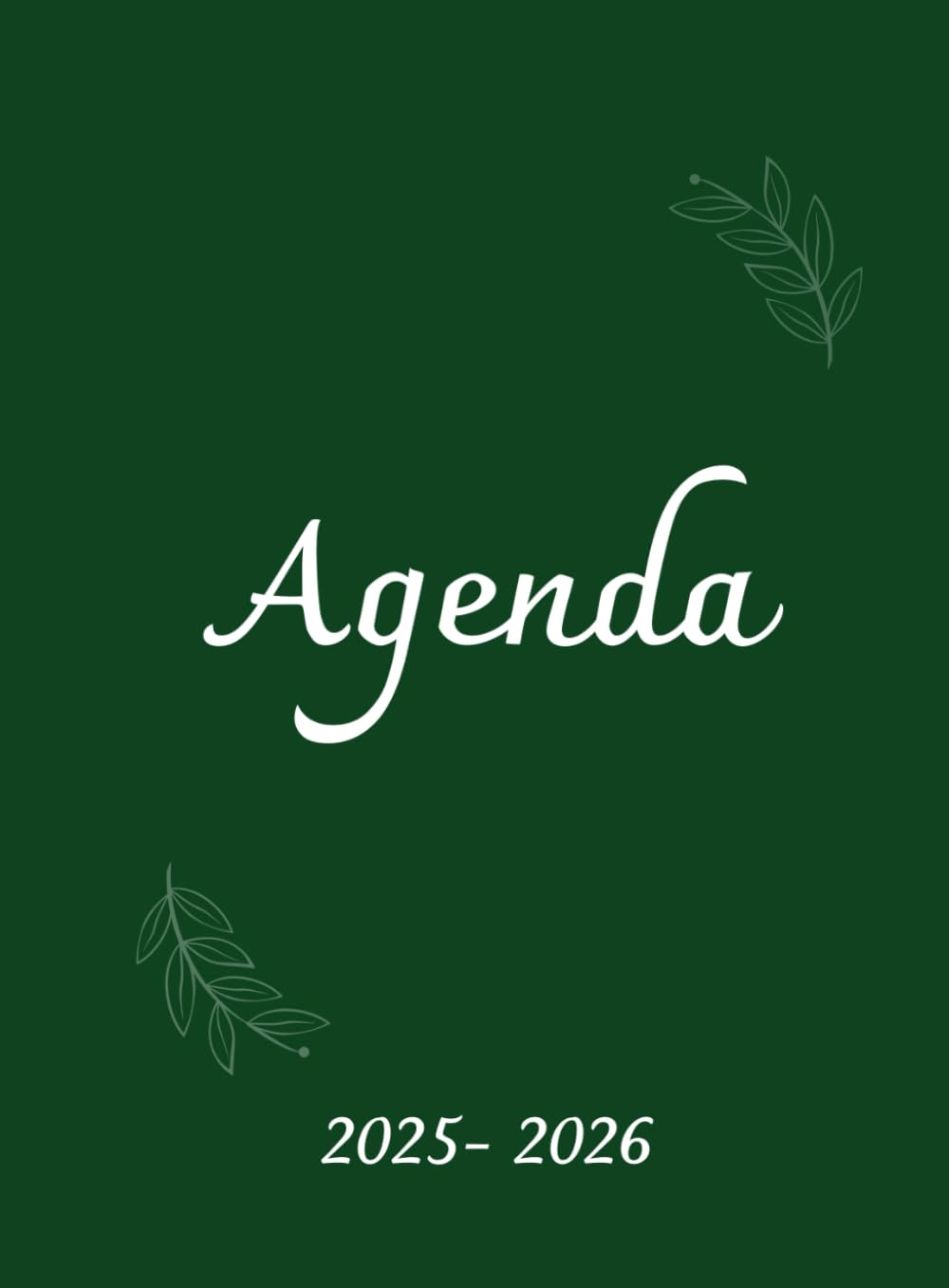 Agenda Scolaire 2025-2026 Édition Verte : Organisation et Bien-être Émotionnel pour Adolescents