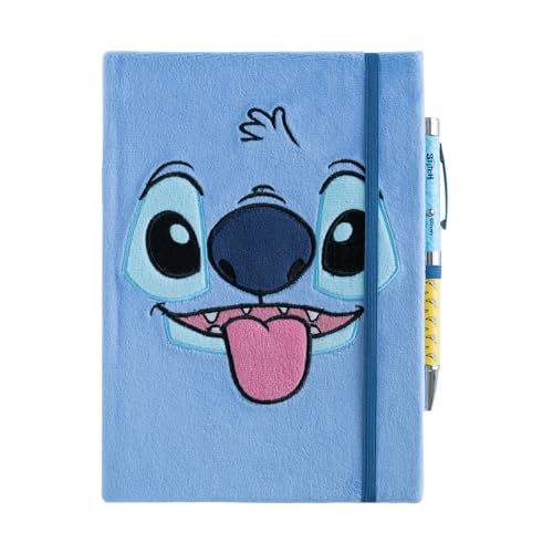 Carnet de notes Disney Stitch A5 - Journal intime, cahier de dessin avec stylo lumineux inclus - Cadeau idéal pour enfants
