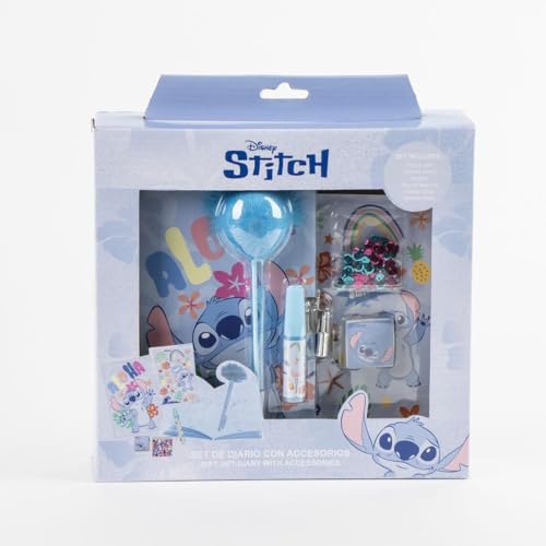 Set de Journal Intime Stitch : Journal Secret, Stylo Fuzzy et Accessoires Créatifs pour Enfants