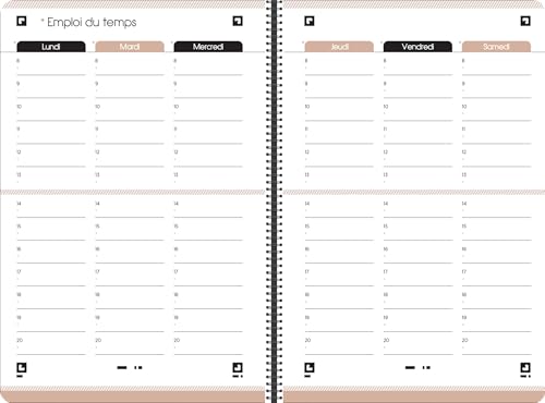 Agenda Oxford Season 12x18cm - 1 Jour par Page, 320 Pages, Septembre 2026 - Septembre 2027