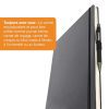 Westcott Carnet de Notes DIN A4 Quadrillé – 192 Pages, Couverture Rigide, Poche Intérieure, Marque-Page et Porte-Stylo