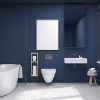 Relaxdays Porte-Papier Toilette en Bois de Noyer - Montage Mural ou sur Pieds - Rangement pour Rouleaux de Rechange - Style Naturel
