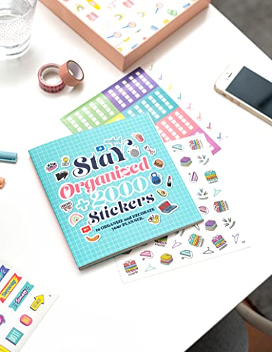 Carnet de Stickers Organisation - Bullet Journal, Agenda & Notebook | Accessoire Papeterie Multicolore