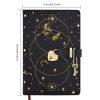 Mlife Cahier A5 Journal Secret avec Cadenas Cœur, 192 Pages 100g/m², Carnet Personnel pour Enfants et Adultes (Noir)