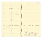 Agenda Quo Vadis Marlow 2026 Semainier Horizontal Beige - Spiralé 8,8x17 cm