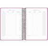 Agenda Scolaire 2025-2026 Dohe COLOUR VIBES Rose - Semainier A5 Bilingue (Espagnol/Anglais) avec Autocollants