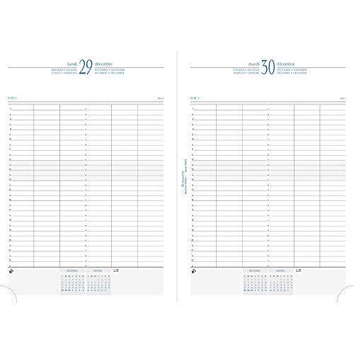 Agenda Exacompta Barbara Journal 2026 - 1 Jour / Page - 21x29.7 cm - Pour 3 à 6 Utilisateurs