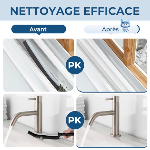 Cleangor Brosse à Joints Noire - Nettoyage Profond pour Cuisine et Salle de Bain