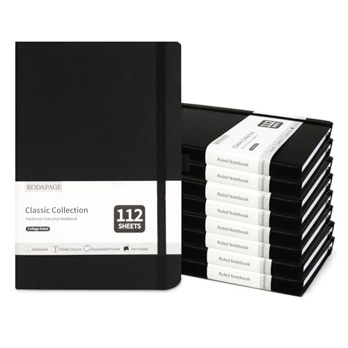 Carnet de Notes A5 Ligné Cuir Rigide - Agenda Polyvalent pour Travail, Études et Organisation