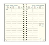 Agenda semainier de poche Exacompta SAD 16S Linicolor Bleu - 9x16 cm - Septembre 2025 à Décembre 2026