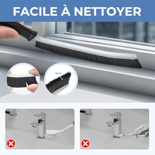 Cleangor Brosse à Joints Ergonomique - Nettoyage Profond pour Carrelage, Cuisine et Salle de Bain
