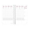 Agenda Scolaire Quo Vadis Time & Life Pocket 2025-2026 : Organisation Semainière Rouge 10x15 cm