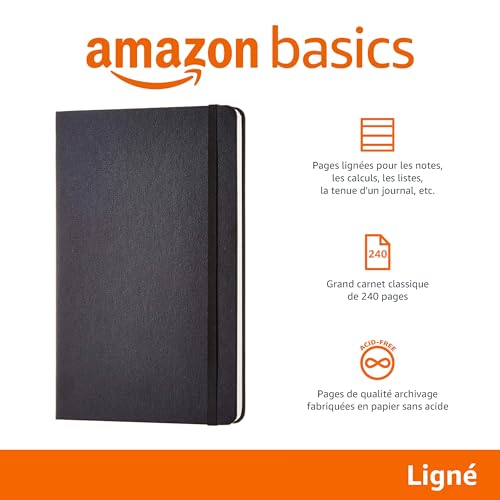 Carnet Classique A5 Vierge Amazon Basics - Le Compagnon Idéal pour Vos Notes et Idées