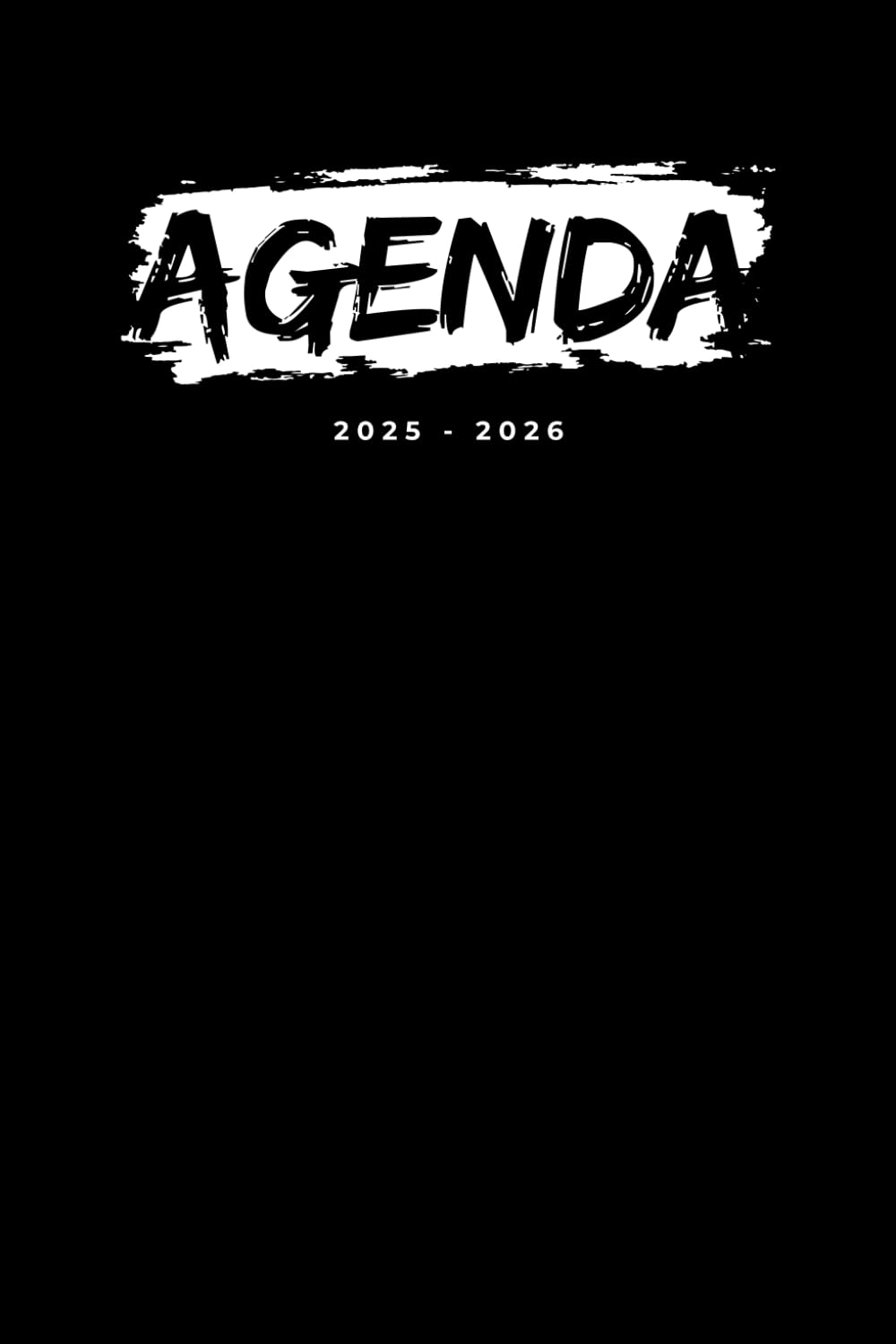 Agenda Scolaire 2025-2026 A5 Noir : Organisation Quotidienne de Septembre à Juillet pour Collège et Lycée