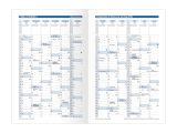 Agenda Scolaire Quo Vadis Club 2025-2026 - Semainier Horizontal Français - 16x24 cm Marron