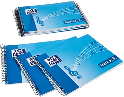 Lot de 10 Cahiers de Musique Spirale 4o Oxford - Idéal pour les Compositeurs et Étudiants
