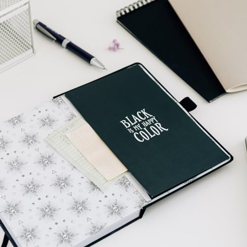 Carnet de Notes Mercredi Addams A5 Pointillé avec Stylo Inclus - Idéal pour Journaling et Fournitures Scolaires
