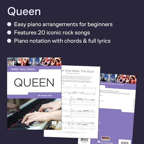 Really Easy Piano: Queen - Partition Facile avec Accords et Paroles