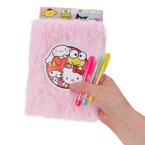 Toyland® Coffret Journal Intime Hello Kitty Rose avec Stylos Gel et Autocollants - Papeterie Fille Idéale
