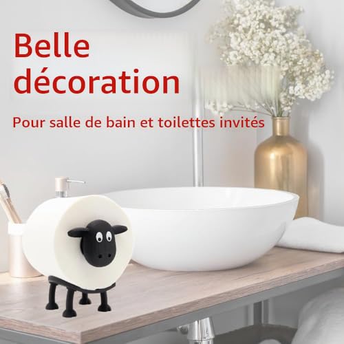 Rolli le Mouton des Toilettes : Lot de 3 Porte-Rouleaux de Papier Toilette Originaux