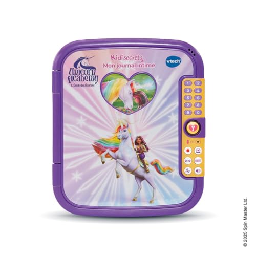 VTech KidiSecrets Mon Journal Intime L'École des Licornes - Journal Secret Électronique avec Code et Jeux Unicorn Academy