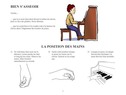 Leçons de Piano Hal Leonard Volume 1 : Méthode Progressive pour Débutants | Recueil de Partitions et Chansons | Livre de Cours Français