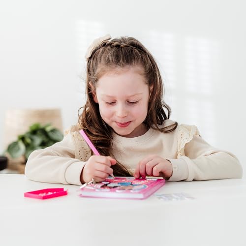 Barbie Journal de peinture diamant Rose Scintillant avec autocollants décoratifs - Journal créatif et interactif