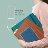 POPRUN Agenda de Poche 2025-2026 : Semainier 16,5 x 9 cm, 17 Mois, Couverture Rigide PU Cuir, Papier 80g/m², Idéal Étudiant, Menthe Verte