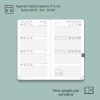 POPRUN Agenda de Poche 2025-2026 : Semainier 16,5 x 9 cm, 17 Mois, Couverture Rigide PU Cuir, Papier 80g/m², Idéal Étudiant, Menthe Verte