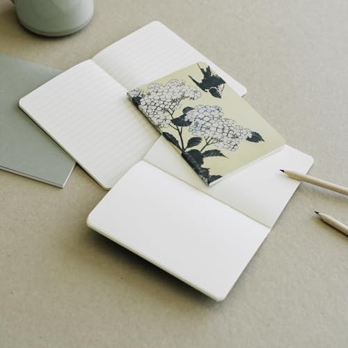 Lot de 3 Carnets Hokusai A6 - Carnet de Notes, Voyage, Recettes, Journal Intime - Design Artistique