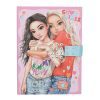 TOPModel Journal Intime avec Code Numérique et Son - Carnet Rose et Bleu avec Motif Modèle, 80 Pages Lignées et Illustrées