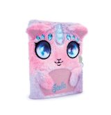 Nebulous Stars Stella - Journal Intime Peluche Rose/Lilas avec Cadenas Cœur, Licorne Adorable