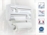 Leifheit Parat F2 ComfortLine : Organisateur Mural Polyvalent pour Rouleaux de Cuisine et Épices