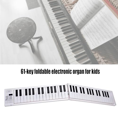 Clavier Piano Électronique Pliable 61 Touches - Idéal pour Débutants
