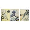 Lot de 3 Carnets Hokusai A6 - Carnet de Notes, Voyage, Recettes, Journal Intime - Design Artistique