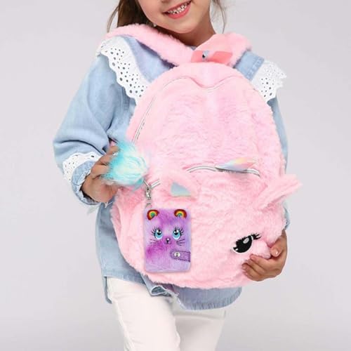 Mini Carnet de Notes Chat Peluche - Journal Intime Cadeau Fille 6-8 Ans