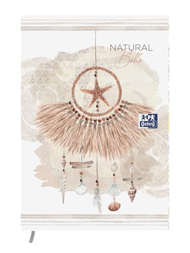 Agenda Scolaire Oxford Boho Chic 2025-2026 - 1 jour par page, 12x18cm, 352 pages