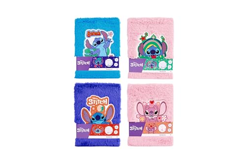 Stitch Carnet de Notes Peluche A5 Bleu - Journal Créatif Disney pour Enfants dès 3 ans